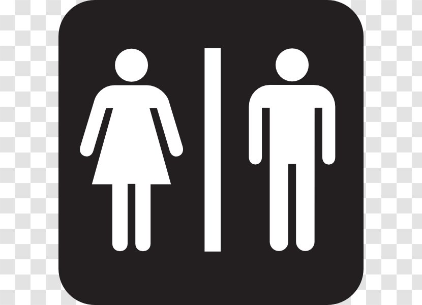 Unisex Public Toilet Bathroom Clip Art - Gender Neutrality - Restroom Vector Cliparts Transparent PNG