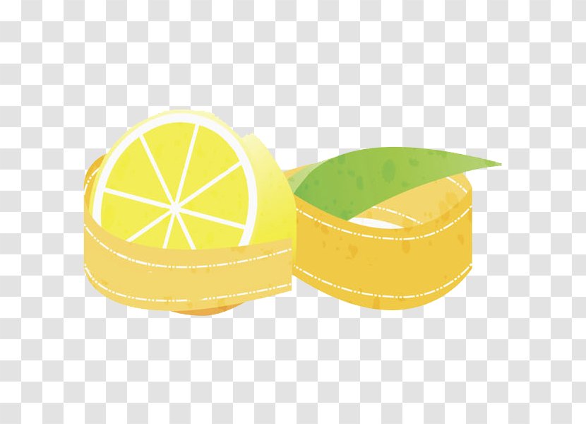 Lemon-lime Drink Yellow - Lime - Hand Drawn Lemon Transparent PNG