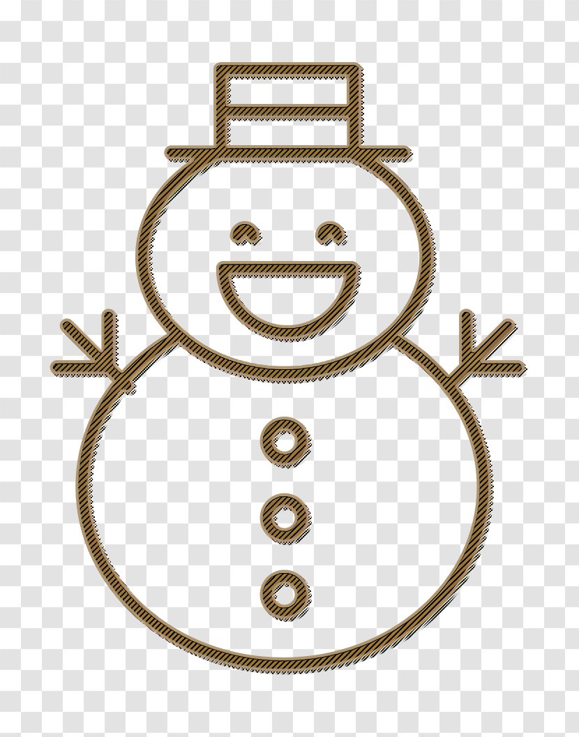 Christmas Icon Man Snow - Winter - Emoticon Line Art Transparent PNG