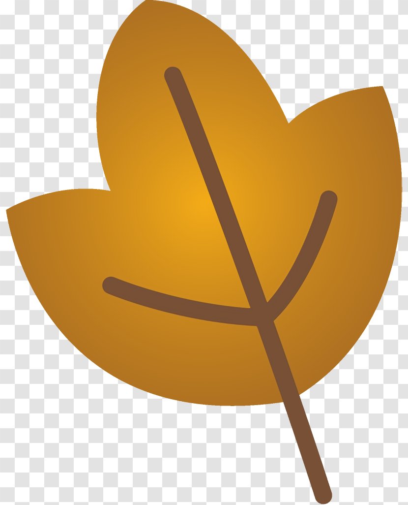 Yellow Leaf Symbol Plant Heart - Logo Transparent PNG