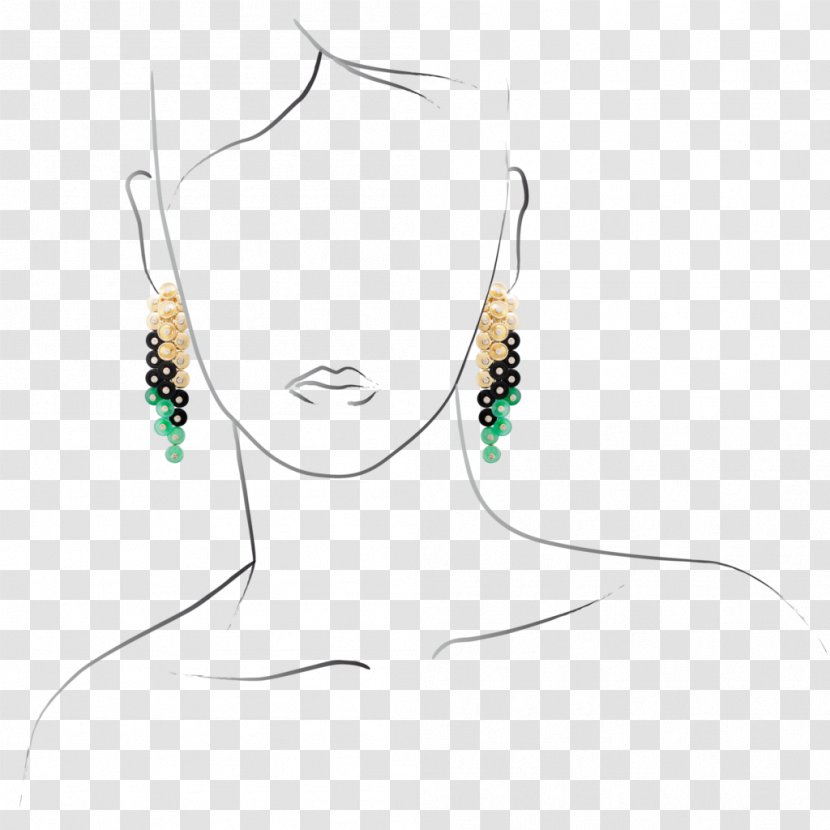 Turquoise Earring Necklace Art Transparent PNG