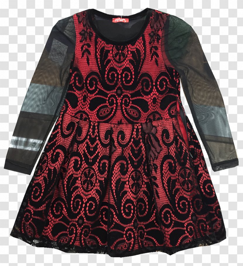 Sleeve Blouse Maroon Velvet Dress - Clothing Transparent PNG