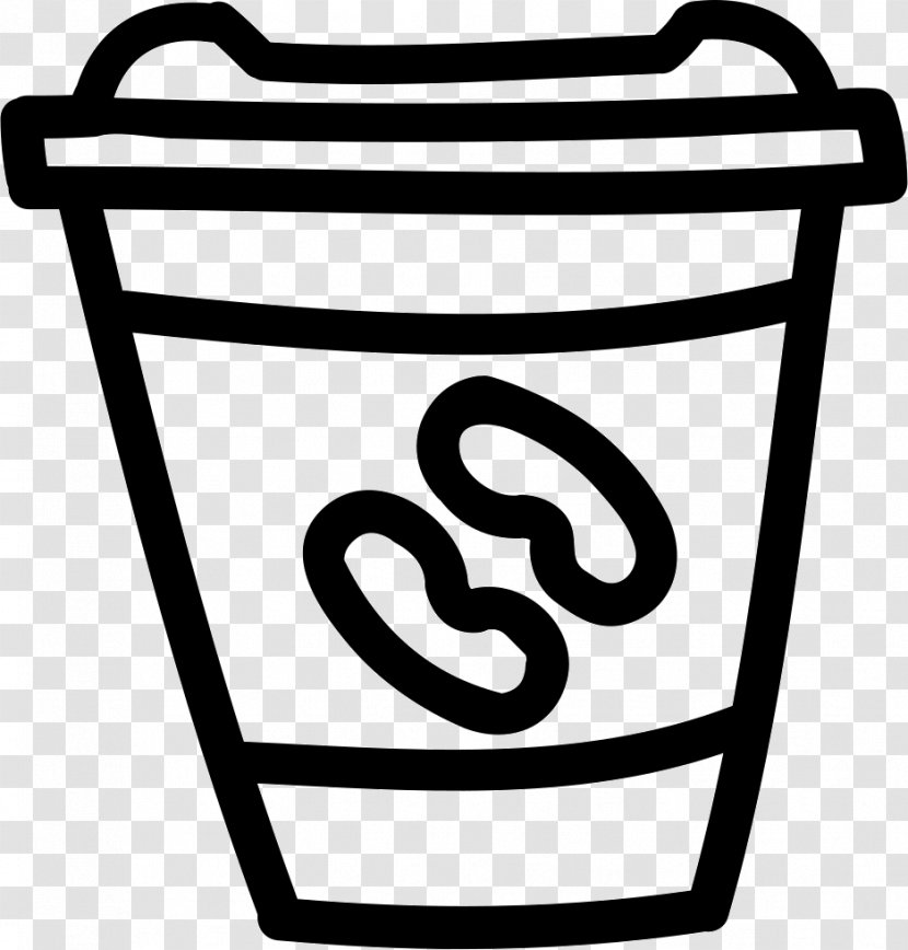Coffee Cafe Tea Drink Vector Graphics - Black And White - Handarbeiten Transparent PNG