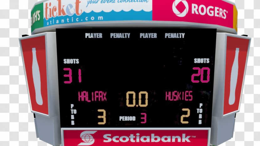 Scotiabank Centre Brand Email Display Device - Scoreboard Transparent PNG
