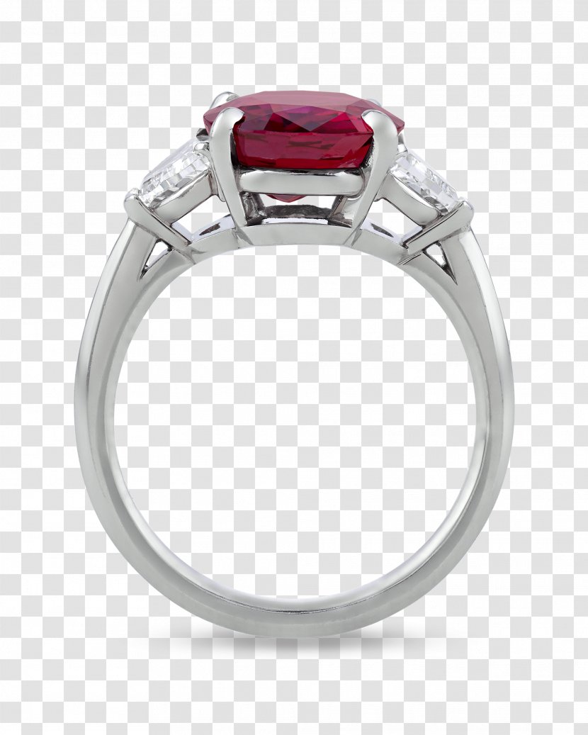 Ruby Engagement Ring Silver Jewellery - Amethyst Transparent PNG