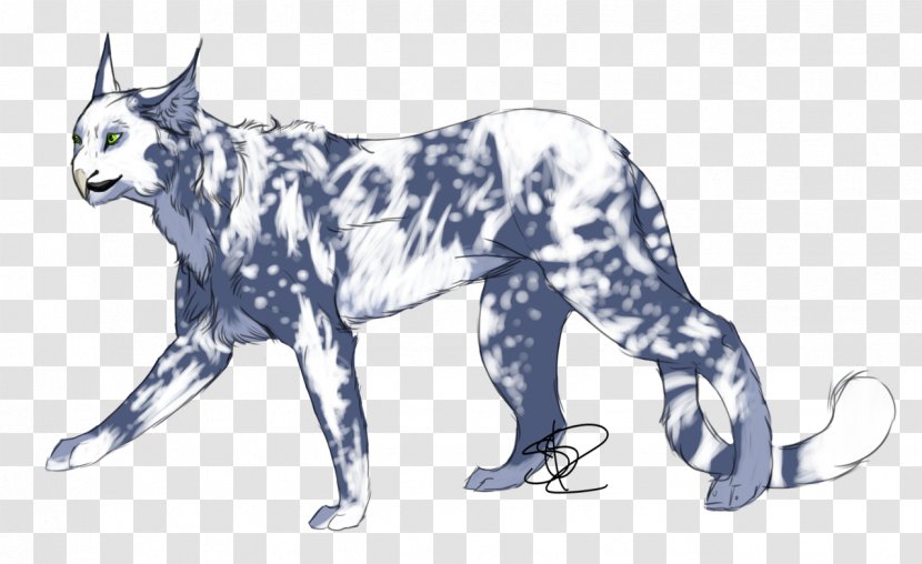 Cat Dog Lion Red Fox Line Art - Small To Medium Sized Cats Transparent PNG