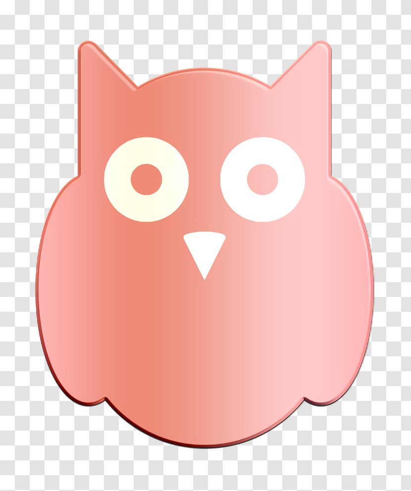 Halloween Icon Horror Owl - Pink - Eastern Screech Peach Transparent PNG