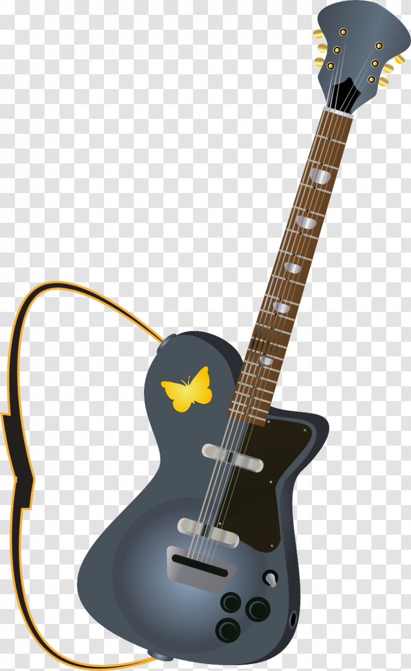 Musical Instrument Electric Guitar - Watercolor - Instruments Transparent PNG