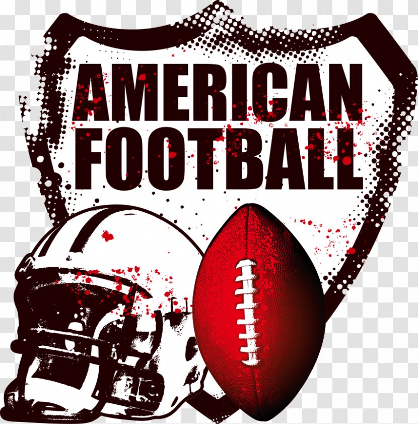 American Football Player - Field - Vector And Hat Transparent PNG