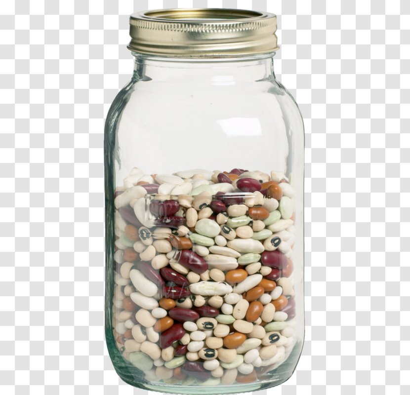 Mason Jar Glass Food Preservation Jam - Lid - Beans Vejitble Transparent PNG