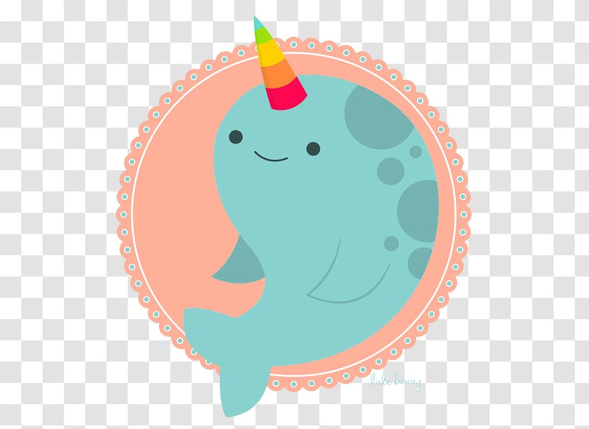 Narwhal Dolphin Puppy Illustration - Whale - Cute Image Tag Transparent PNG