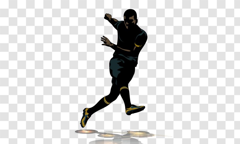 Football Player - Personal Protective Equipment - Black Vector Character Transparent PNG