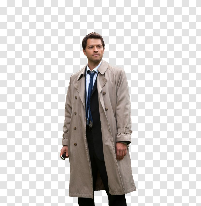 Misha Collins Castiel Supernatural Trench Coat - Tuxedo Transparent PNG