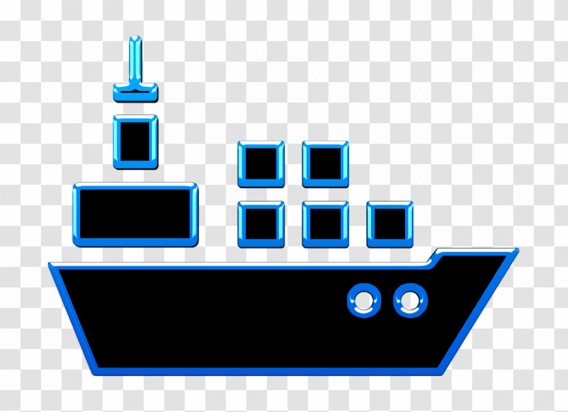 Ship Icon Sharing Out Icon Boat With Containers Icon Transparent PNG