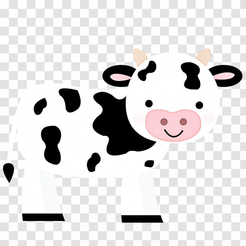 Cartoon Bovine Dairy Cow Nose Snout Transparent PNG