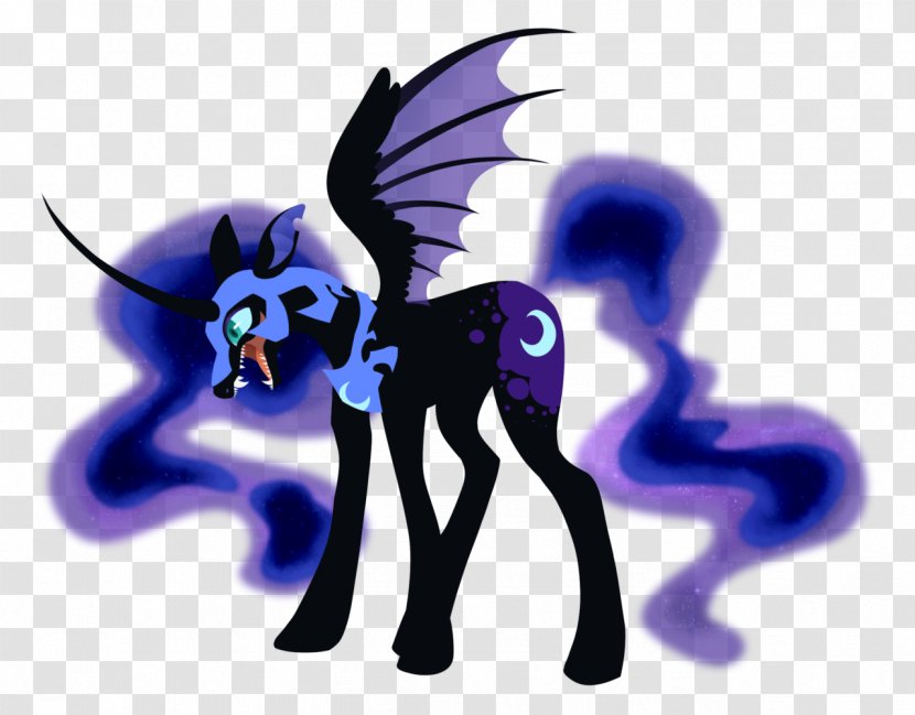 Horse Legendary Creature Cartoon Purple Figurine - Supernatural - Bat Wings Transparent PNG