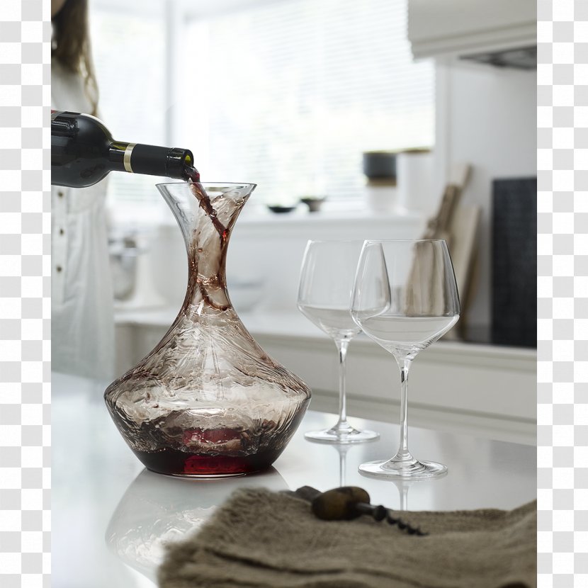 Holmegaard Red Wine Decanter Glass - Box Transparent PNG