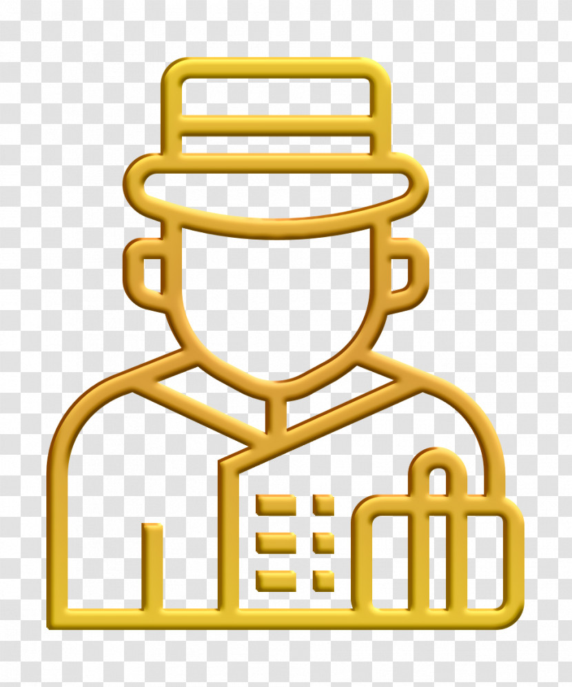 Staff Icon Bellboy Icon Jobs And Occupations Icon Transparent PNG