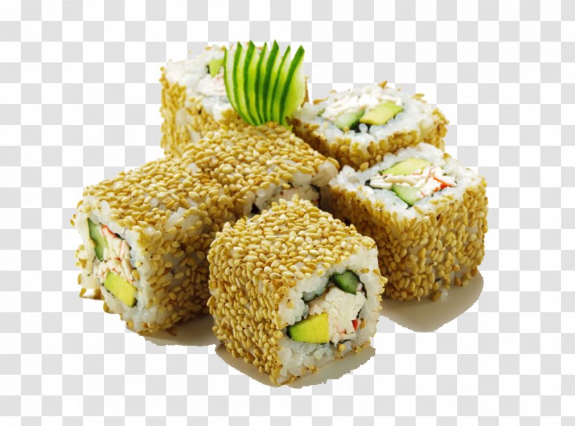 Sushi Take-out California Roll Japanese Cuisine Food - Vegetarian Transparent PNG