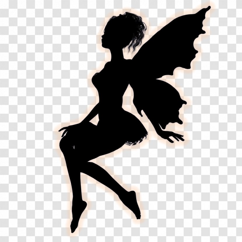 Fairy Silhouette Angelet De Les Dents Pixie Drawing - Dancer Transparent PNG