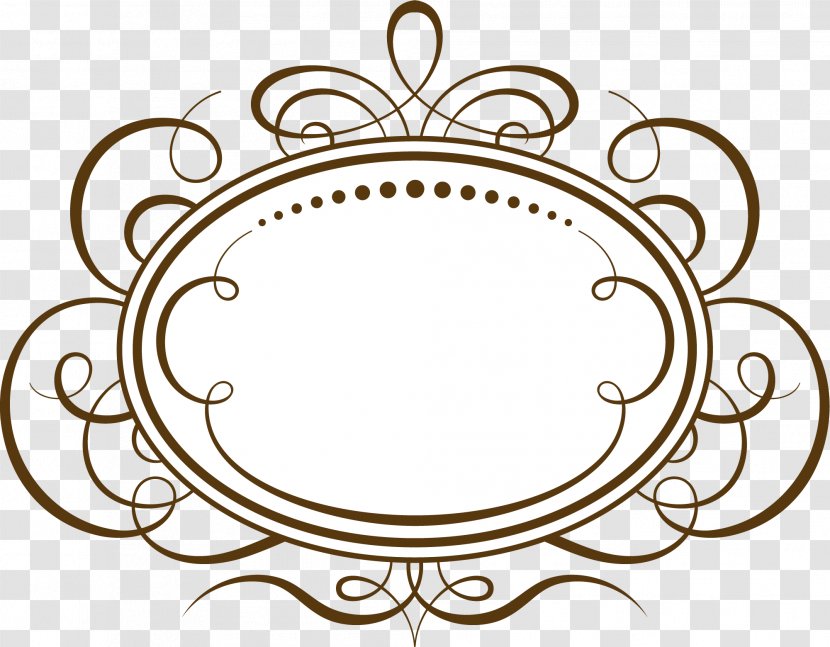 Hand Painted Brown Circle - Black And White - Rectangle Transparent PNG