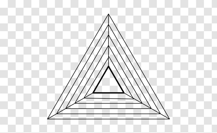 Triangle Sacred Geometry - Line Art - GEOMETRIC LINES Transparent PNG