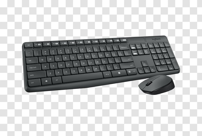 Computer Keyboard Mouse Wireless Logitech USB - Numeric Keypad - And Transparent PNG
