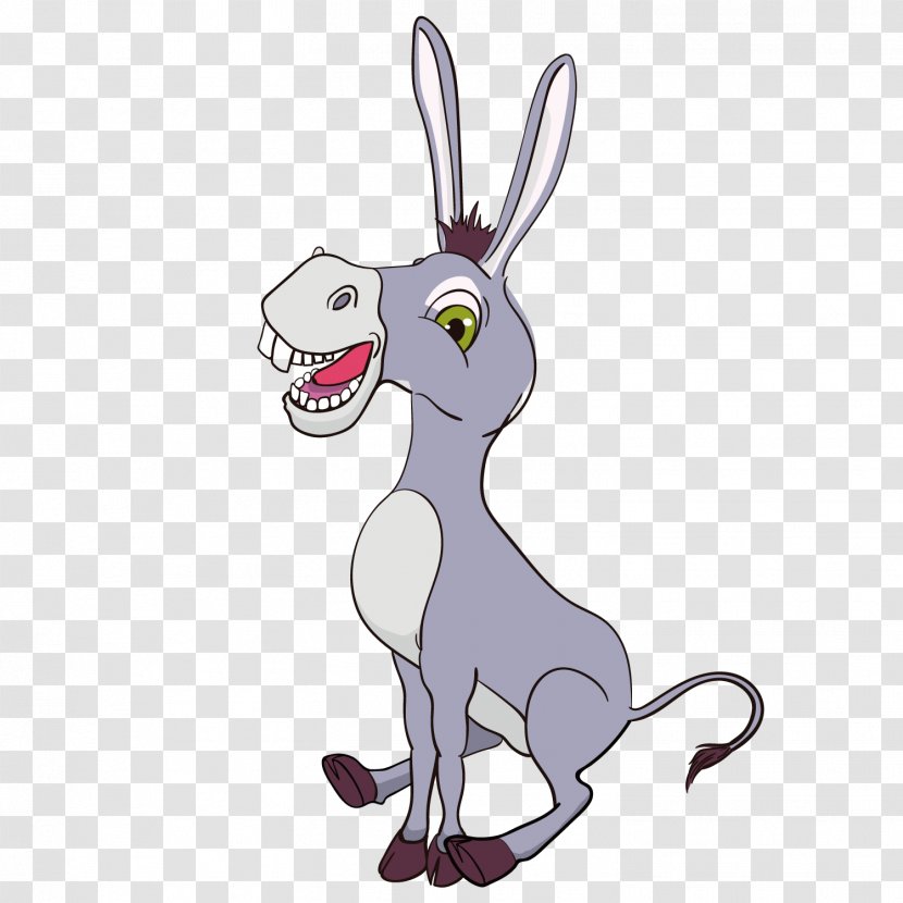 Donkey Drawing Animation - Livestock - Cartoon Transparent PNG