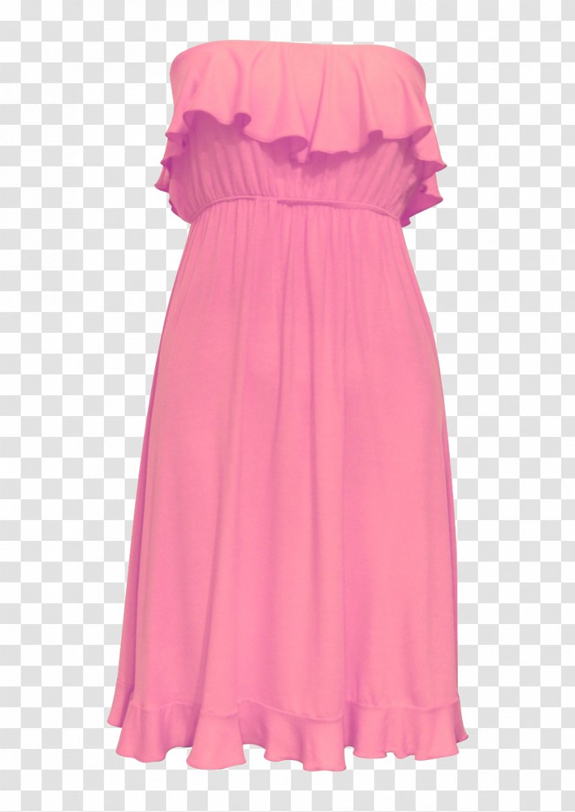 Cocktail Dress Ruffle Gown Party - Pink M - I Transparent PNG