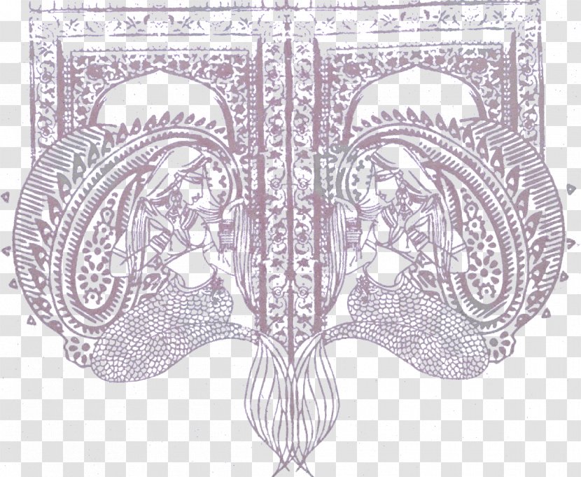 Visual Arts Purple The Pattern - Creative Mermaid Motifs Transparent PNG
