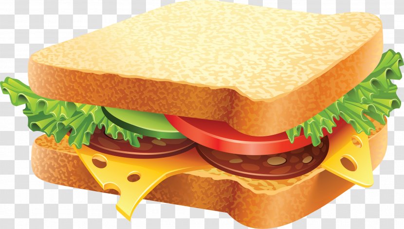 Hamburger Cheese Sandwich Fast Food Delicatessen - Chicken - Image Transparent PNG
