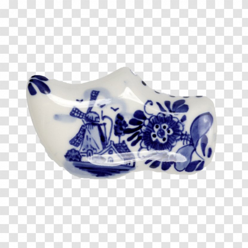 Cobalt Blue And White Pottery Porcelain - Shoes Transparent PNG
