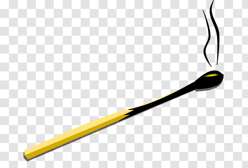 Spoon Yellow - Burned Matche Image Transparent PNG