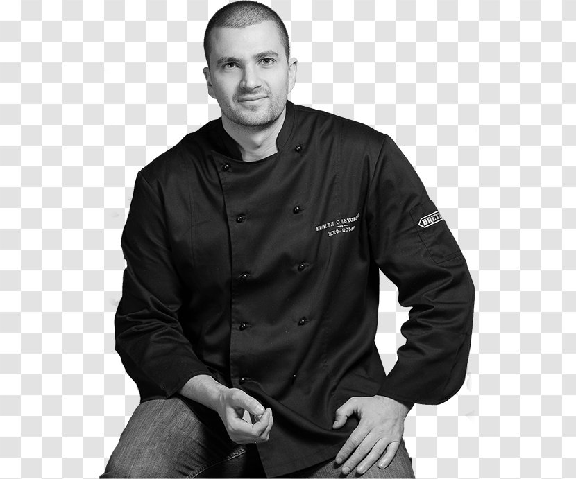 Celebrity Chef Sleeve Cooking White - Person - Dress Shirt Transparent PNG