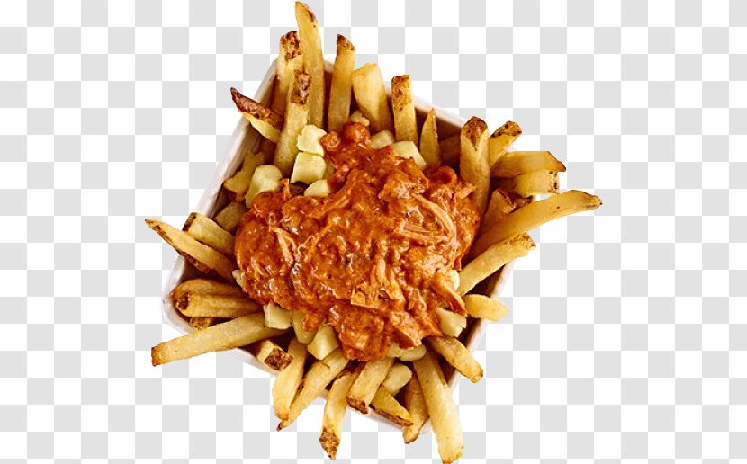 French Fries Poutine Butter Chicken Fast Food Steak Frites - Ketchup Transparent PNG