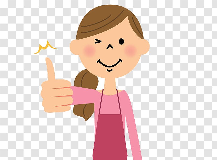 Cartoon Finger Gesture Thumb Hand - Child Transparent PNG