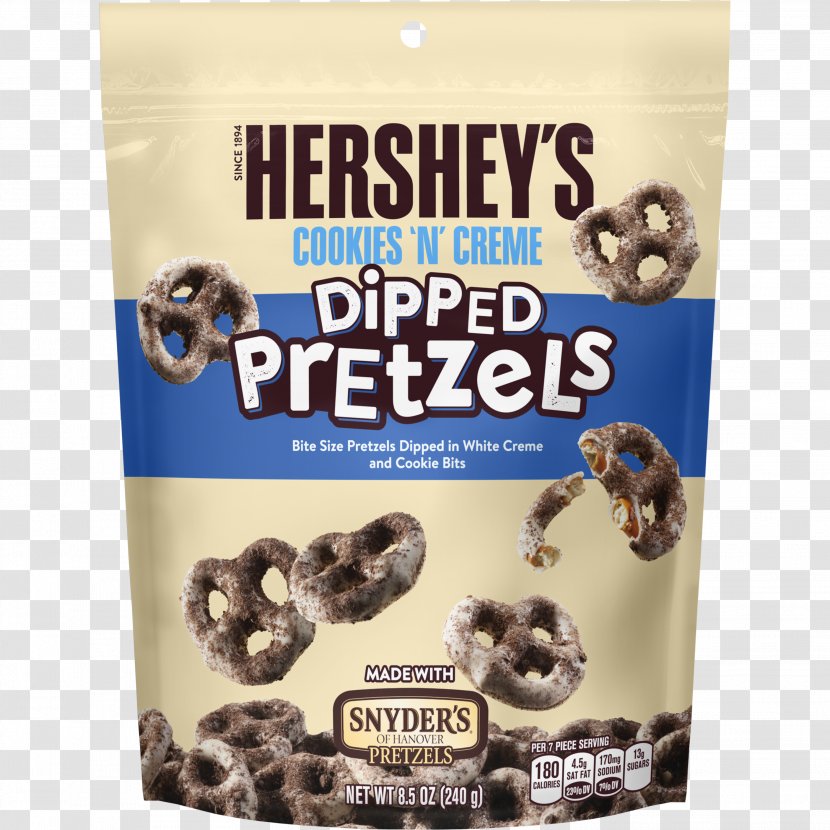 Pretzel Hershey Bar Hershey's Cookies 'n' Creme Cream Nestlé Crunch - H B Reese - Chocolate Transparent PNG