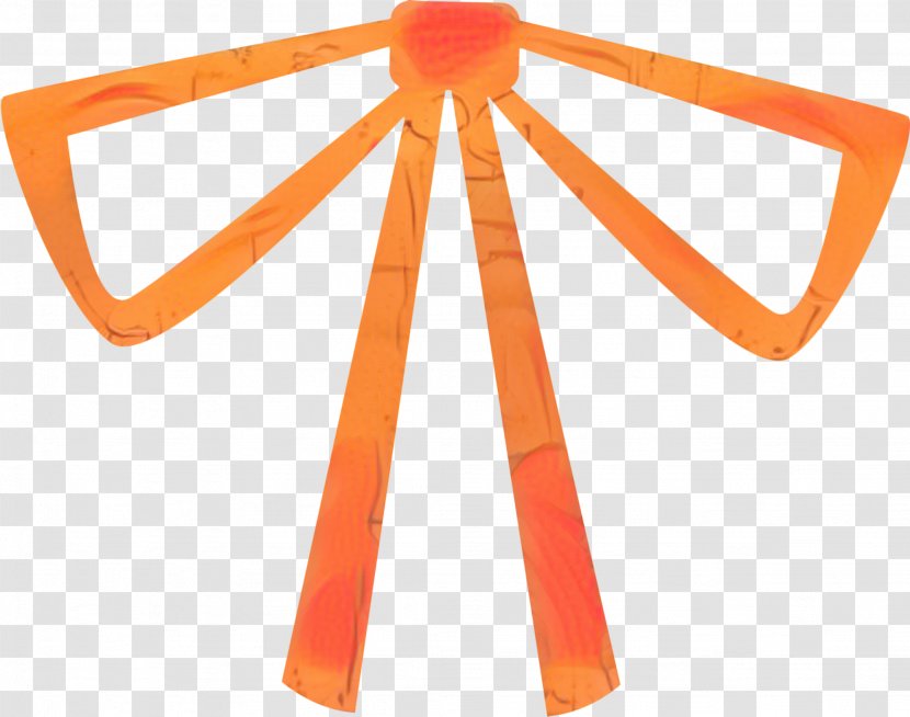 Ribbon Bow - Butterfly - Triangle Orange Transparent PNG