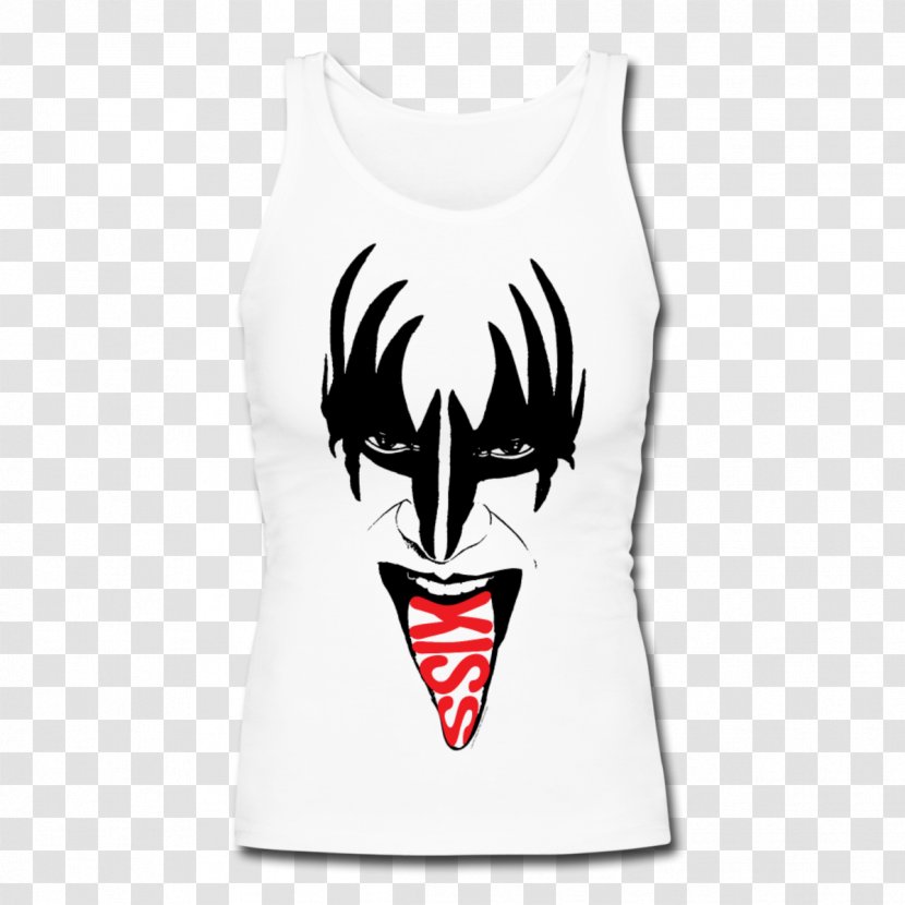 T-shirt Demon Sleeve Kiss Merchandising Hoodie - Tongue Transparent PNG