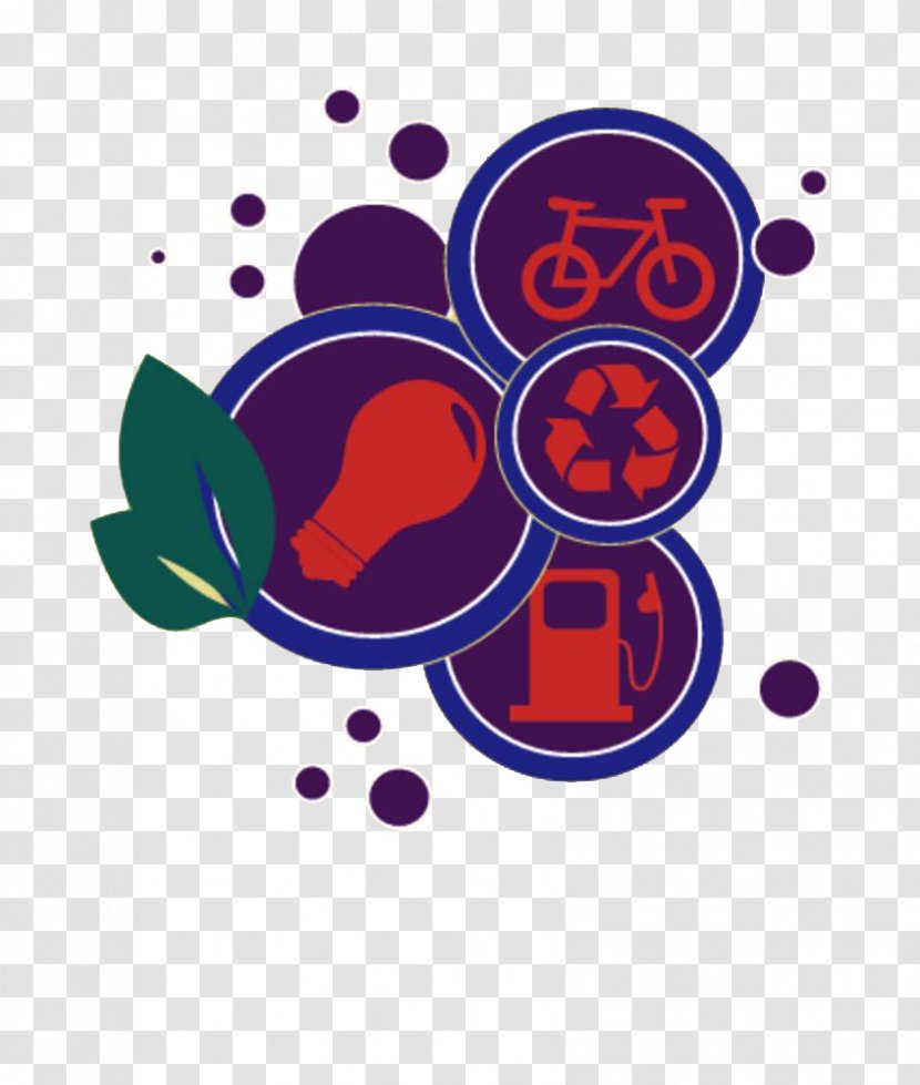 Bicycle Cartoon Clip Art - Purple - Leaf Bike Transparent PNG