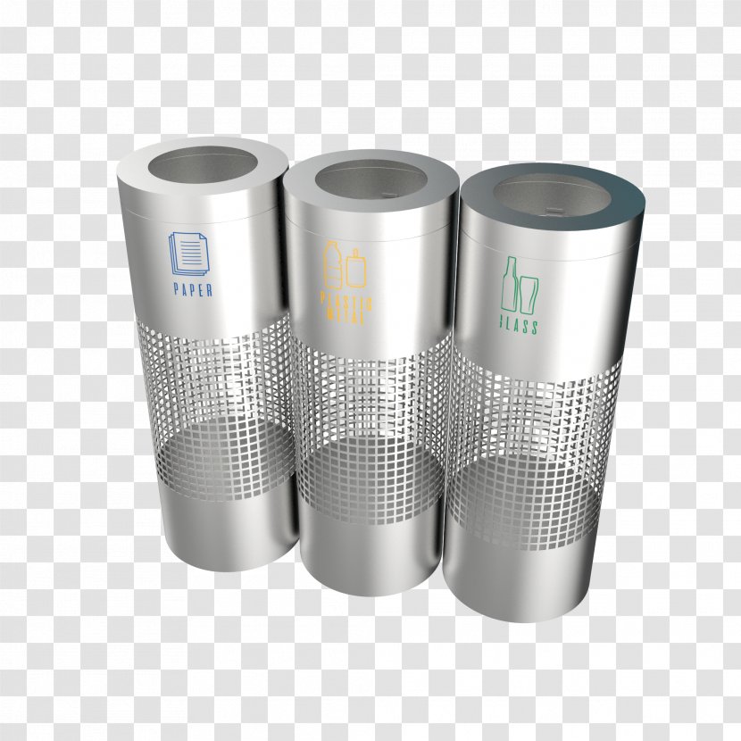 Waste Sorting Rubbish Bins & Paper Baskets Recycling Aarhus - Stainless Steel Transparent PNG