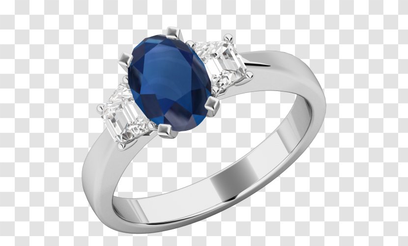 Sapphire Engagement Ring Diamond Wedding - Purely Diamonds Transparent PNG