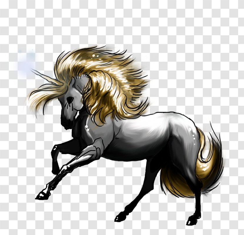 Mane Unicorn Pony Mustang Art - Mythical Creature Transparent PNG
