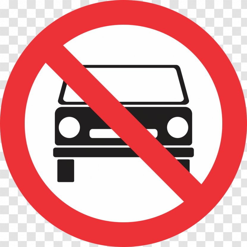 Car Prohibitory Traffic Sign Warning - Logo Transparent PNG