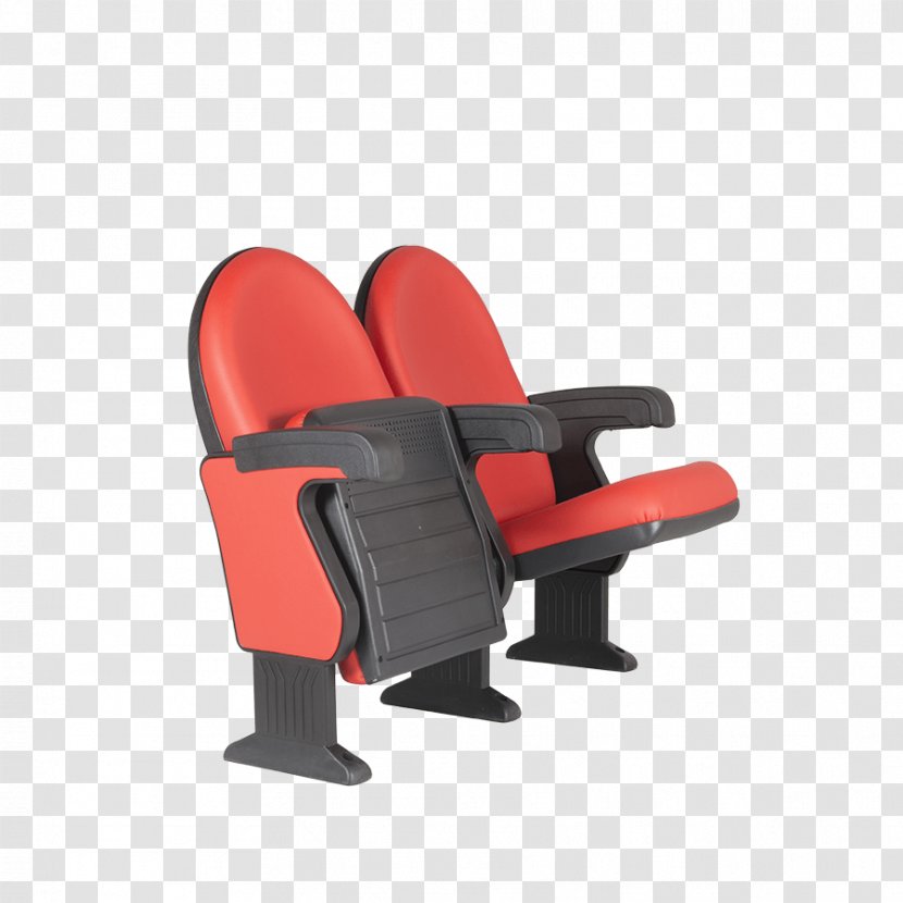 Wing Chair Armrest Car Seat Comfort - Red - Cinema Seats Transparent PNG