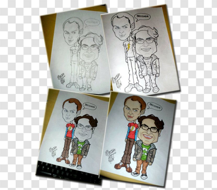 Paper Drawing Art - Product - The Big Bang Theory Transparent PNG