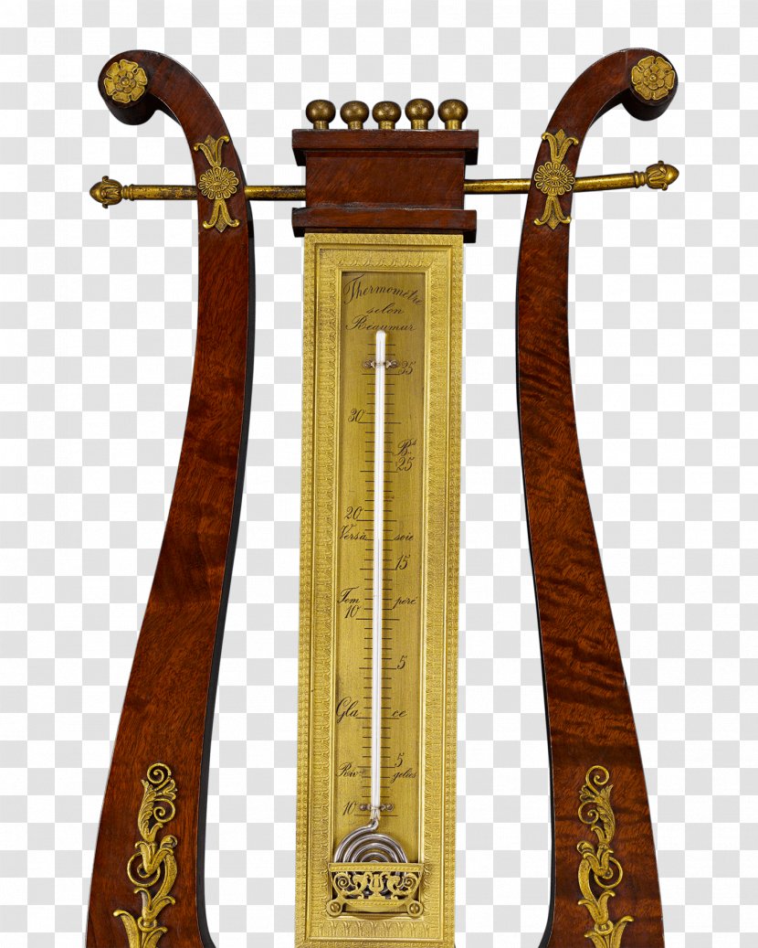 Barometer Musical Instruments Georgian Era Thermometer Lyre - Ms Rau Antiques Transparent PNG