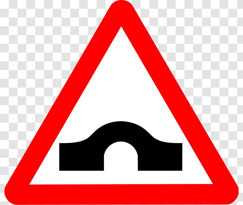 Humpback Covered Bridge Traffic Sign Warning - Whale Clipart Transparent PNG