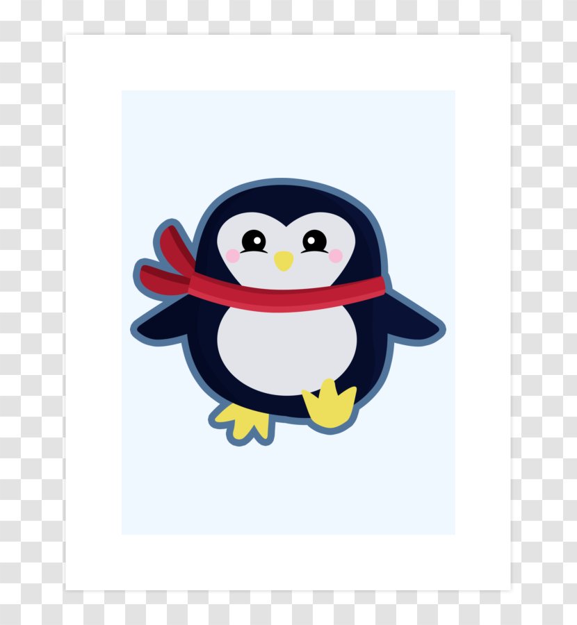 Penguin Post-it Note Cobalt Blue Beak Transparent PNG