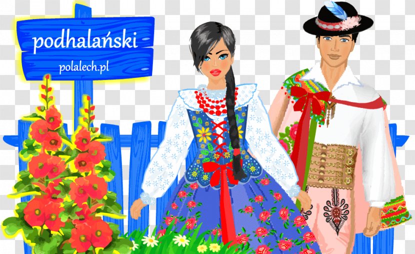 Folk Costumes Of Podhale National Poland Gorals - Human Behavior - Cucha Transparent PNG